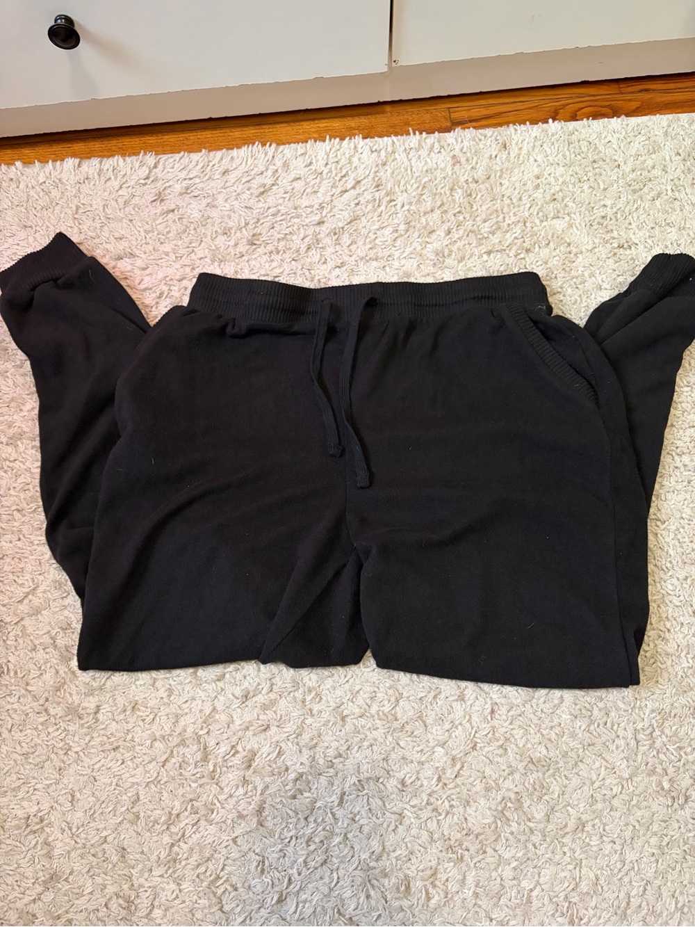 Women's Black Drawstring Jogger Pants